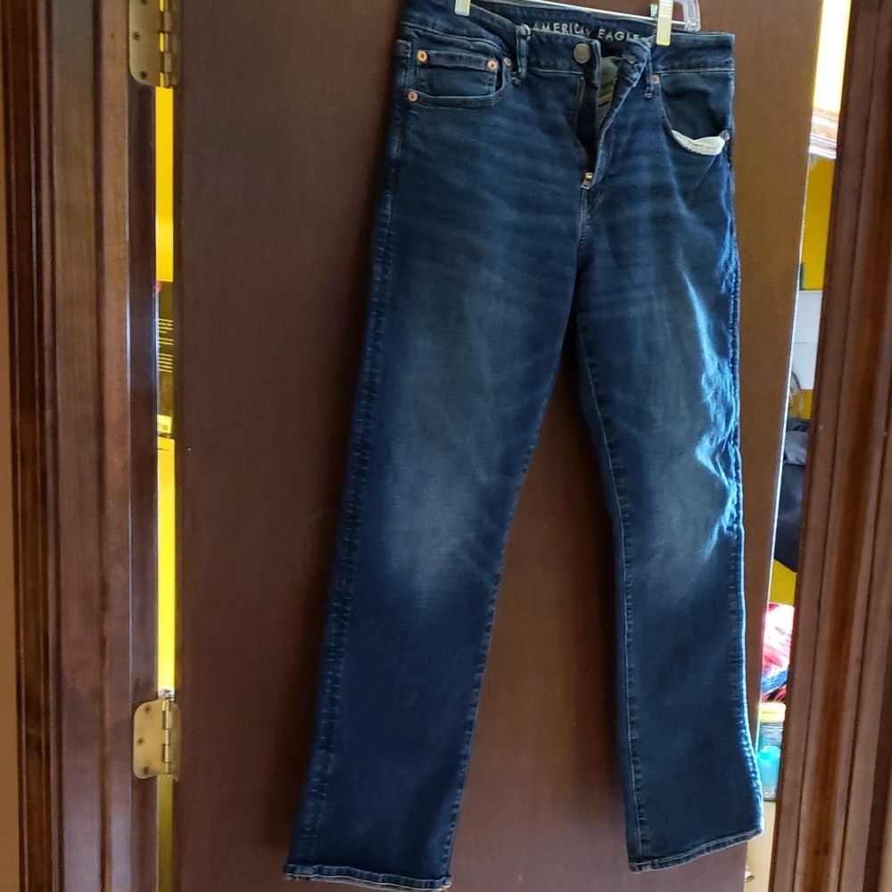 American Eagle Outfitters Men's Relaxed Jeans - Dark Blue